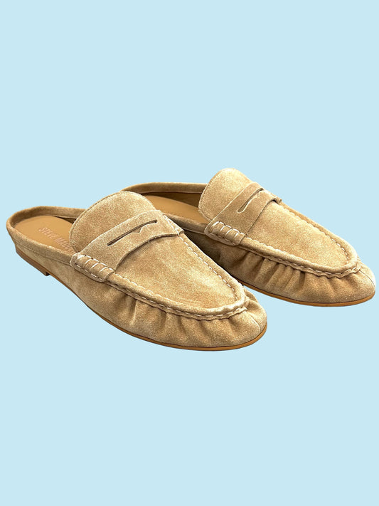 Rafe Tan Suede Loafer Mule