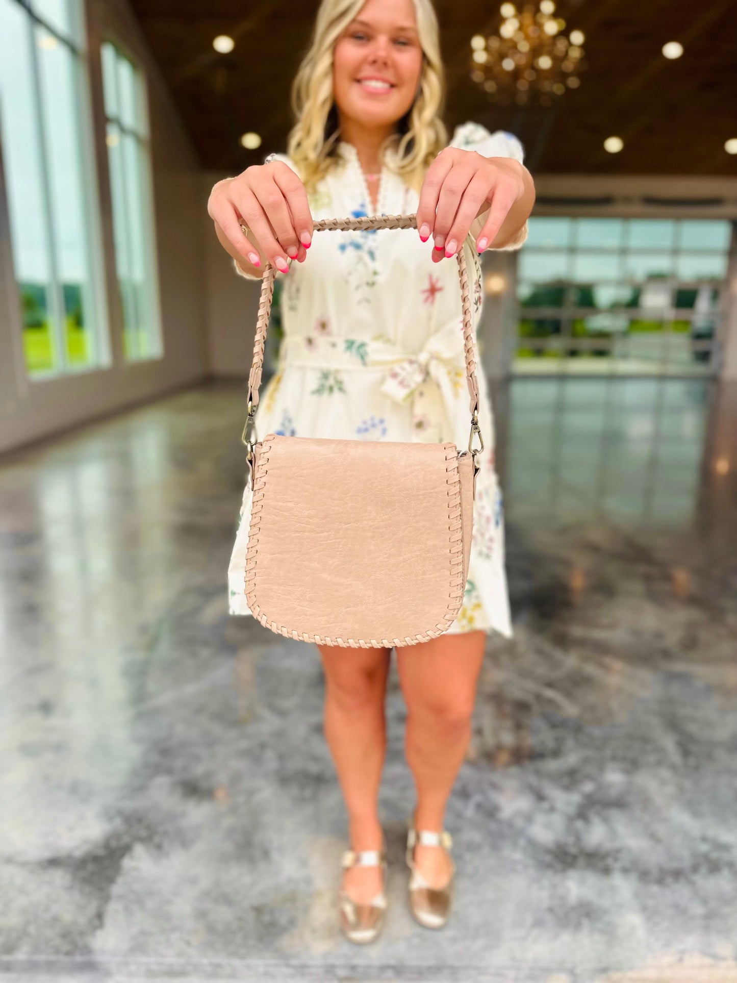 Annie WhipStitch Buff Convertible Crossbody Bag
