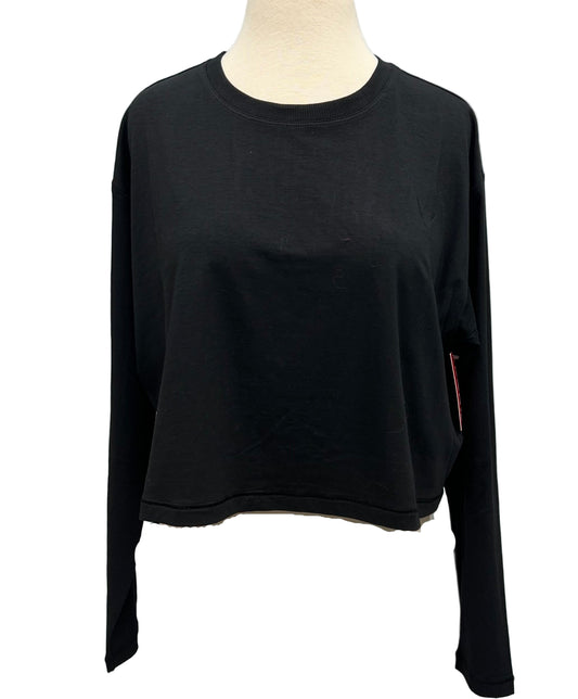 Supernaturals Cropped Long Sleeves Very Black Top