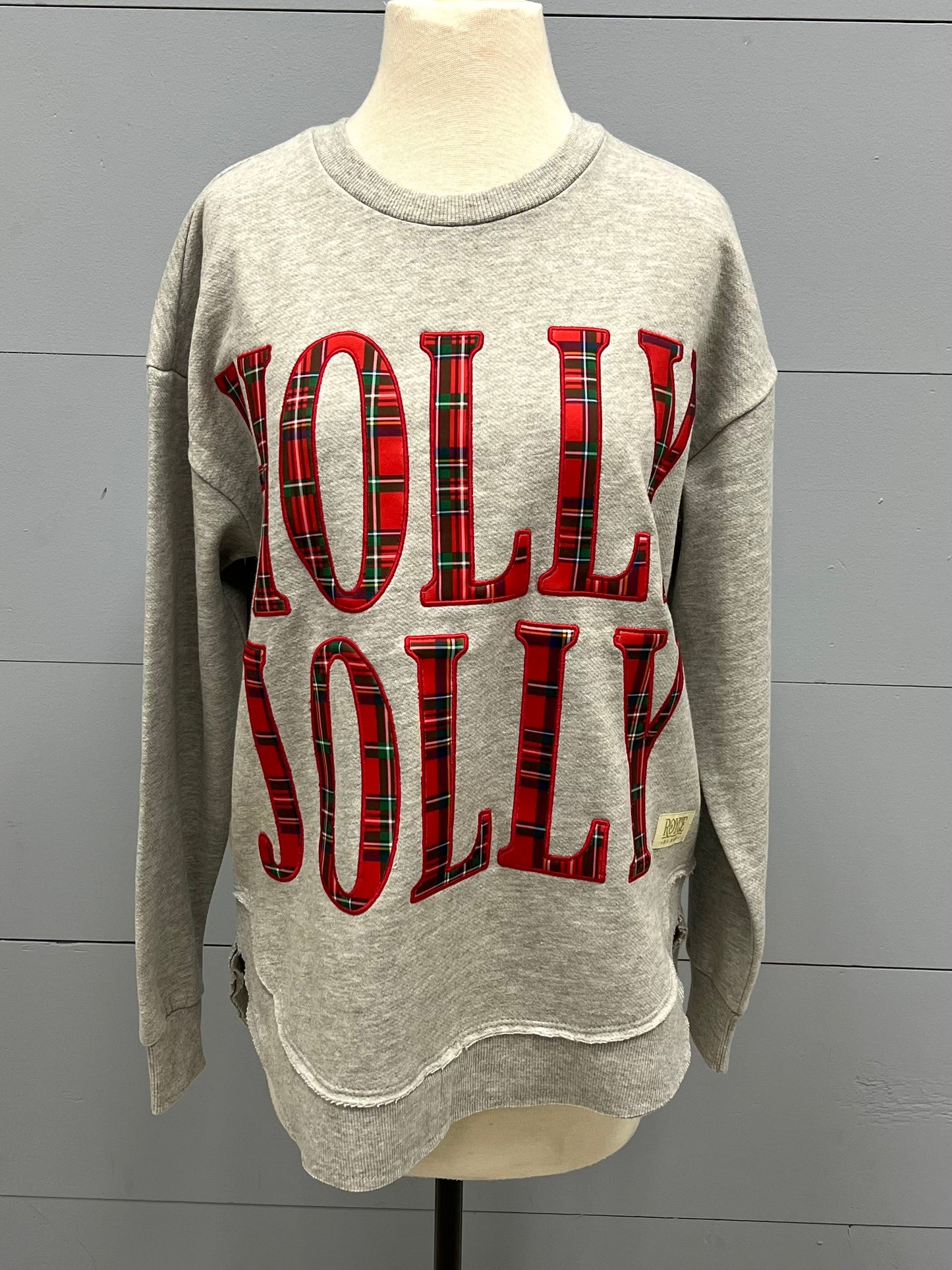 Holly Jolly Blast Grey Sweatshirt