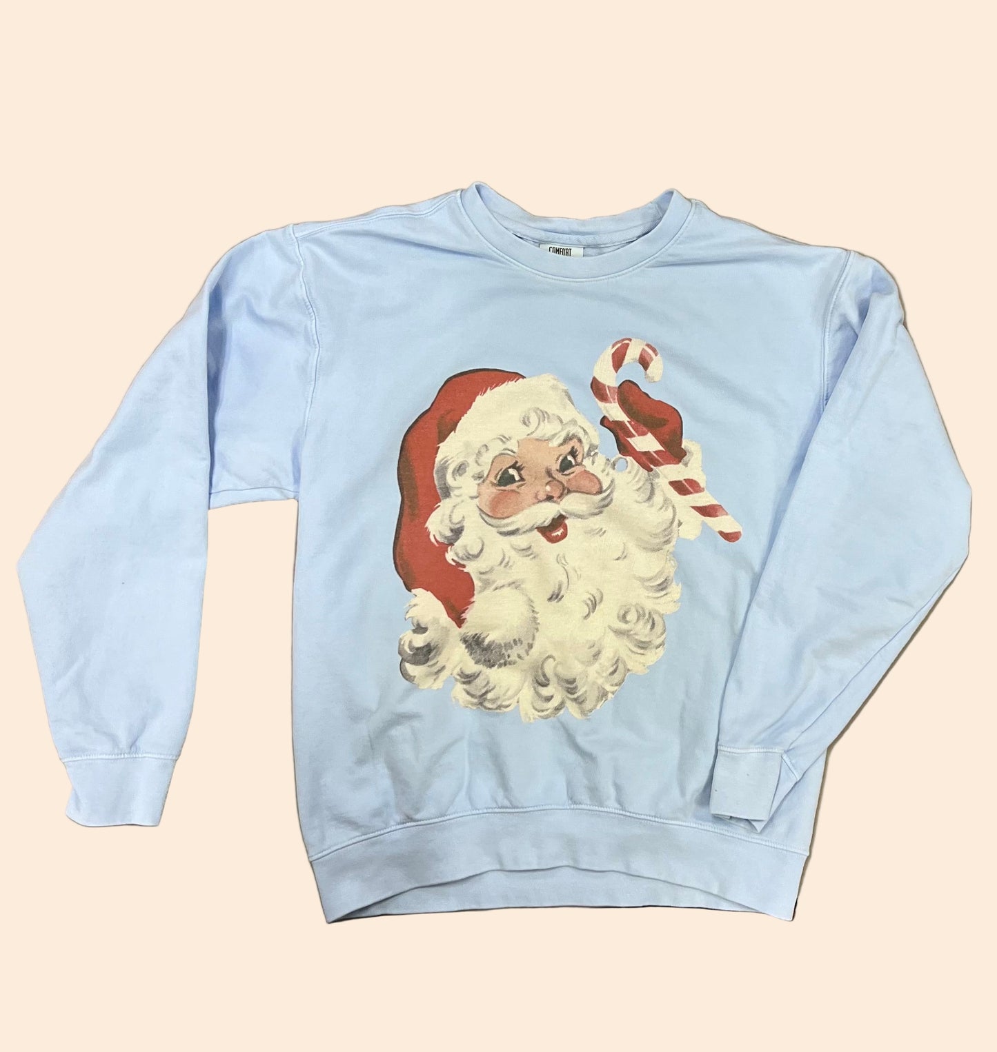 Vintage Santa Blue Sweatshirt