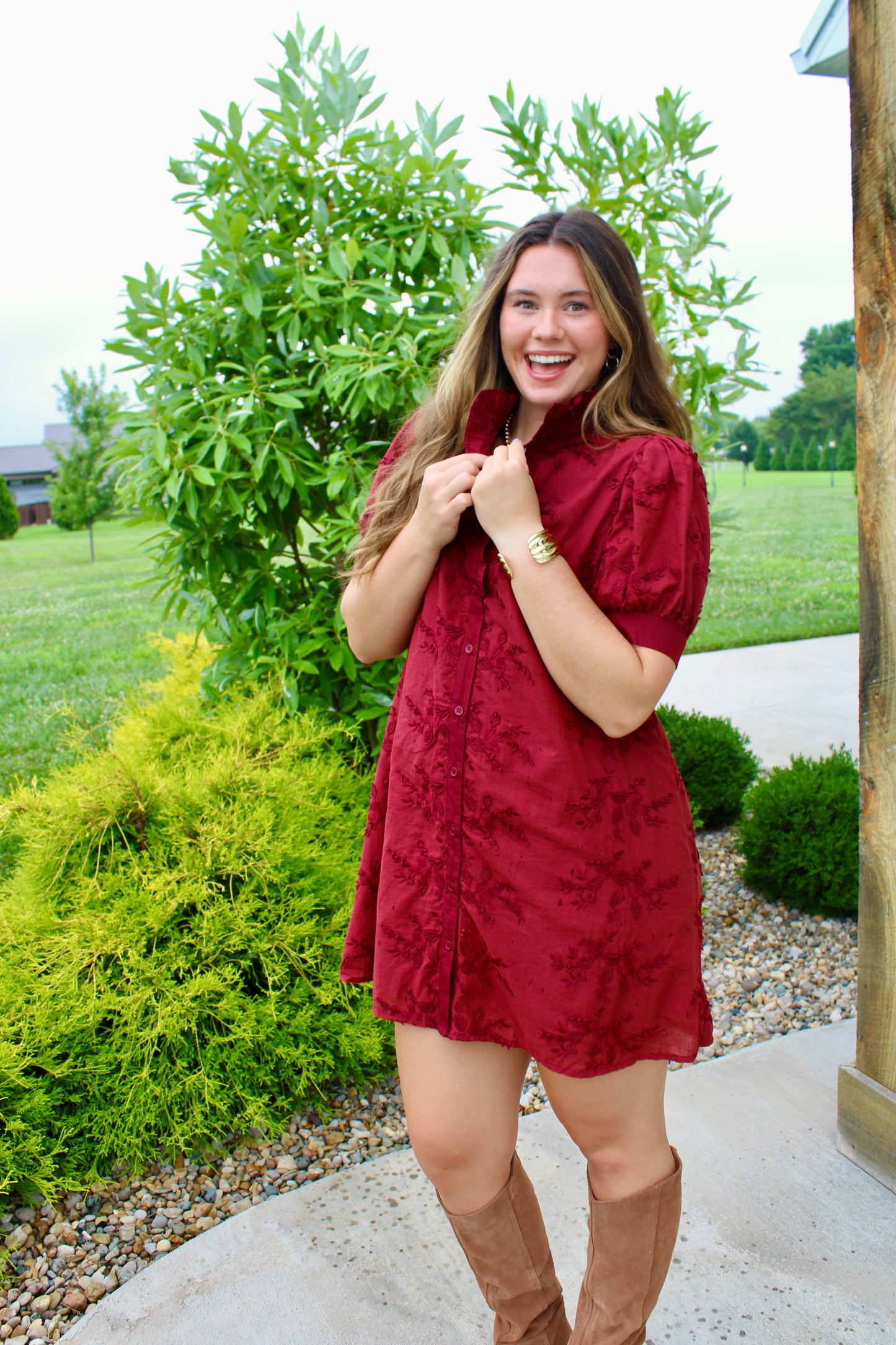 Ballet Recital Burgundy Dress