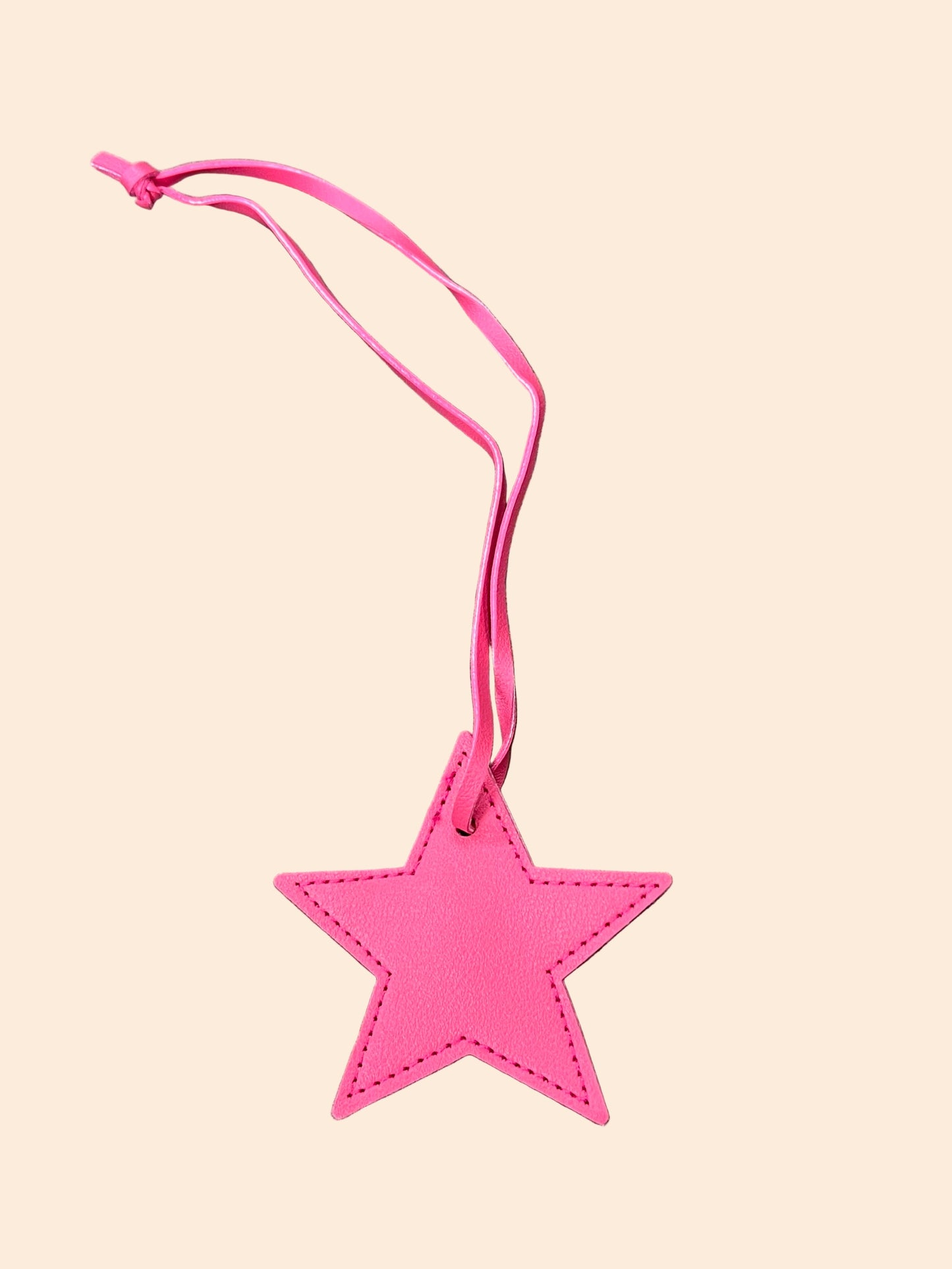 Star Hot Pink Keychain