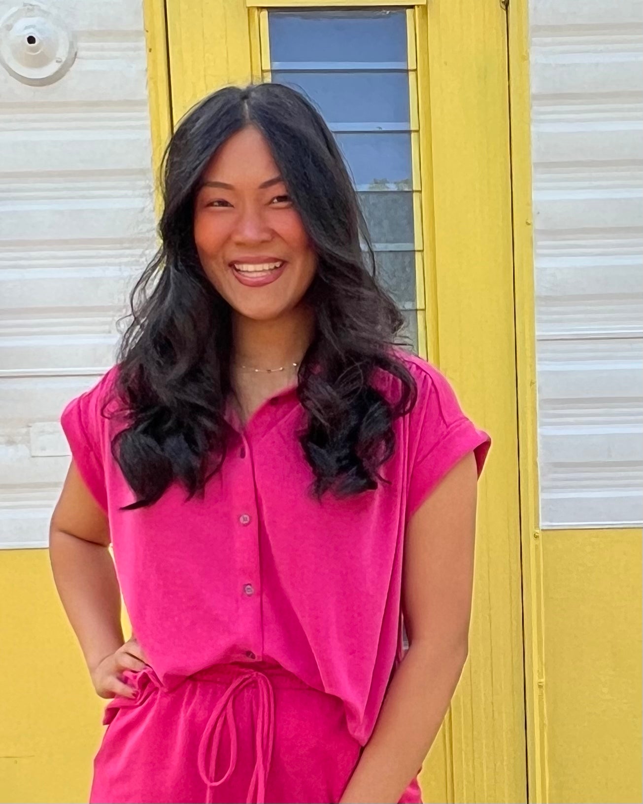 Paint The Town Hot Pink Top