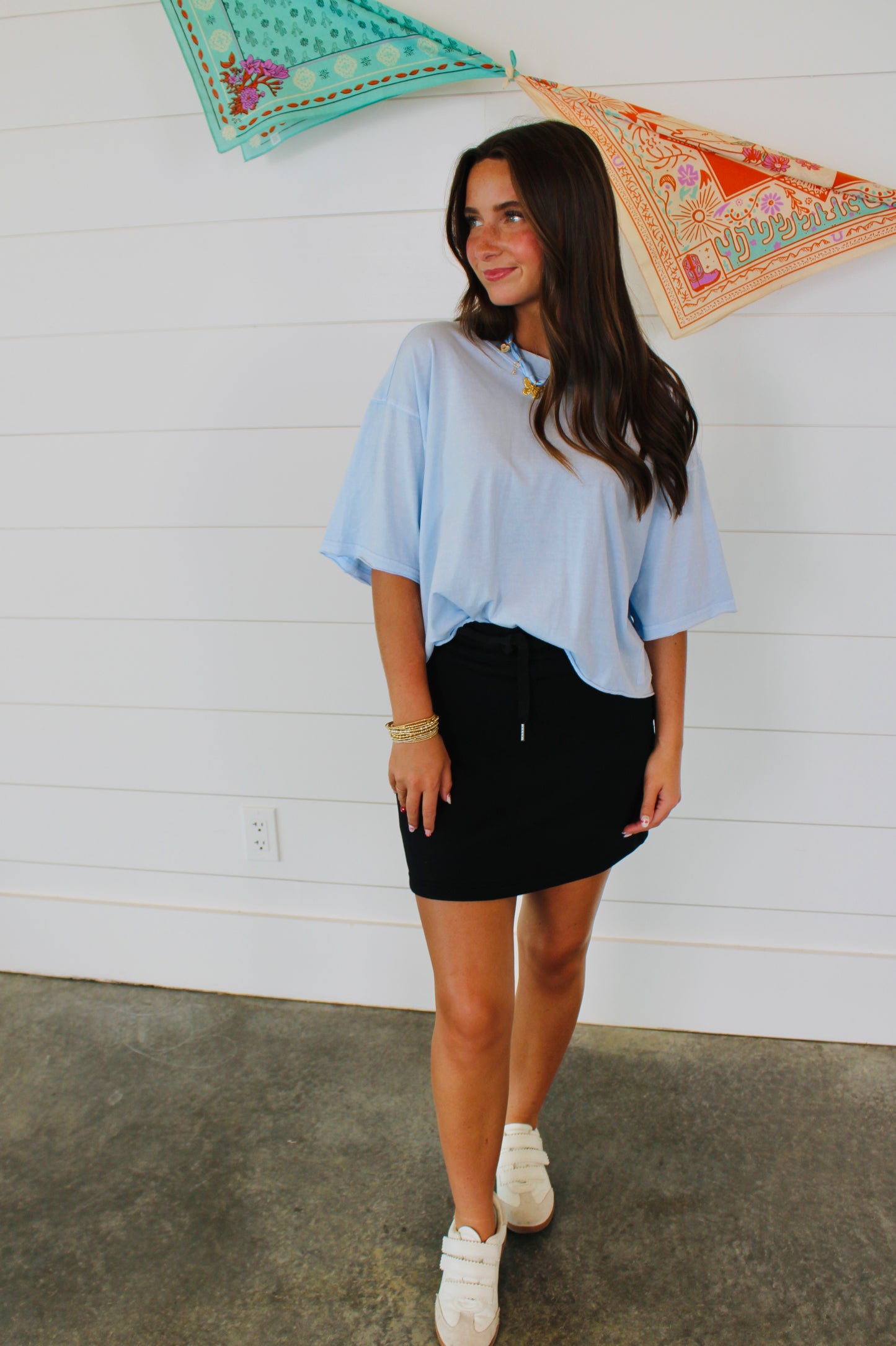 Inspire Baseline Blue Tee