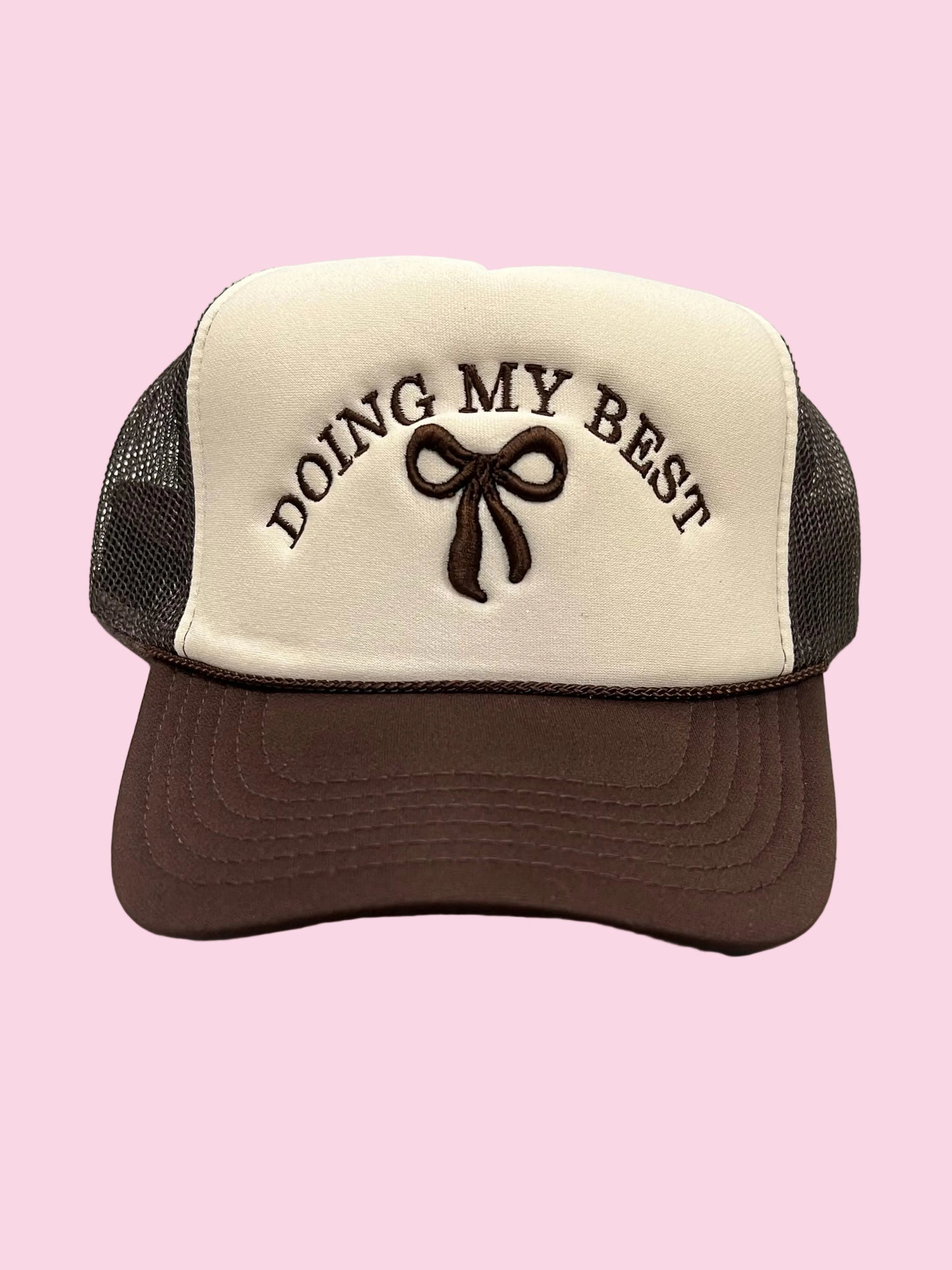 Doing My Best Brown Cap