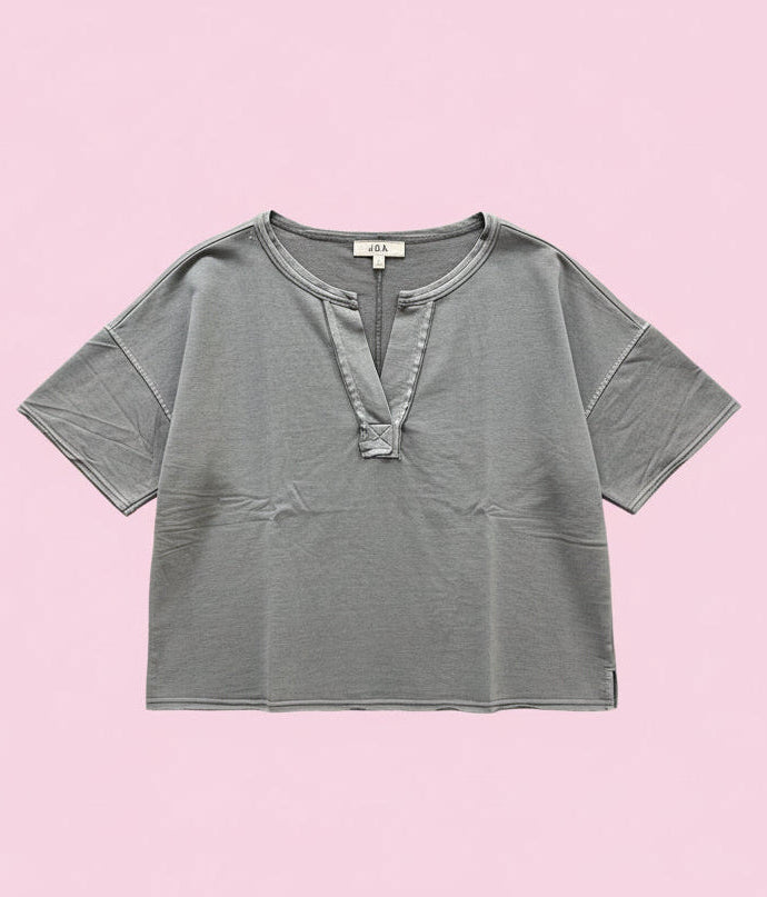 Easy Charm Grey Top