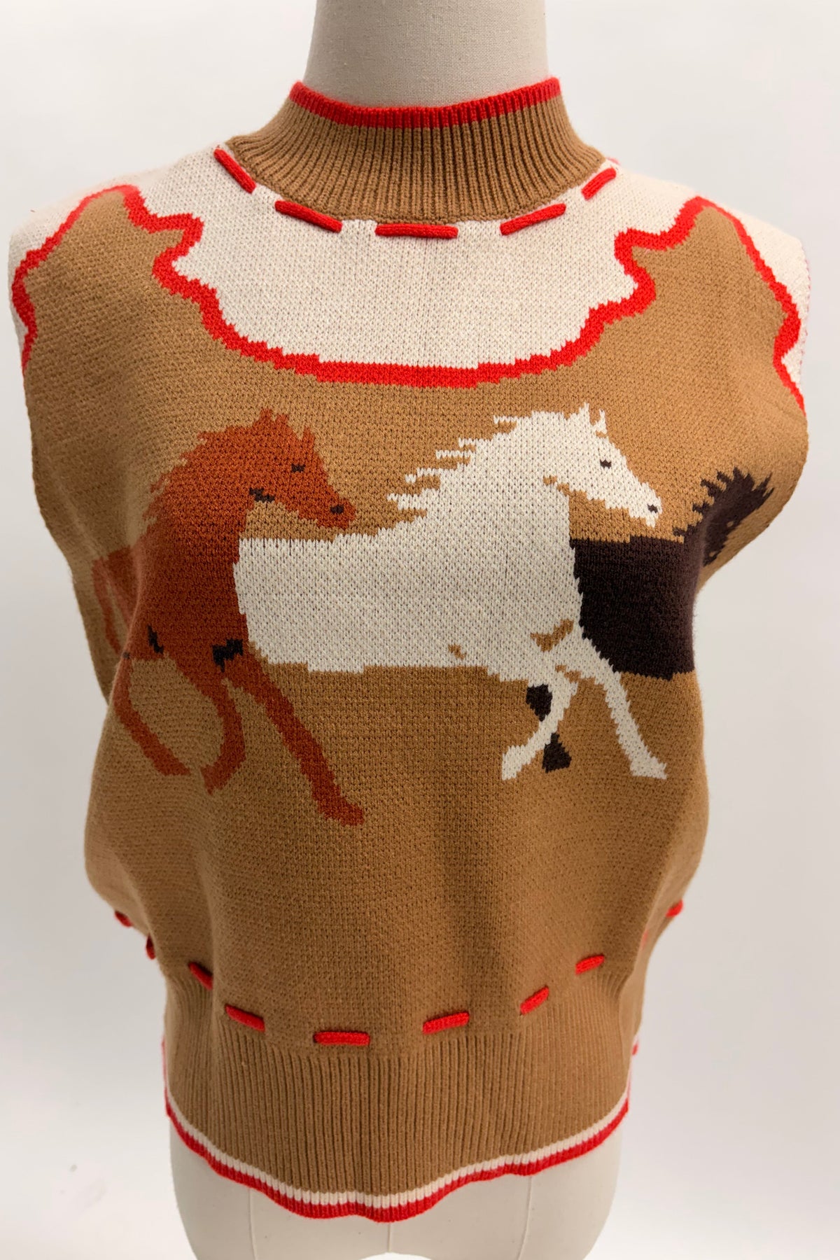Wild Horses Sweater Vest