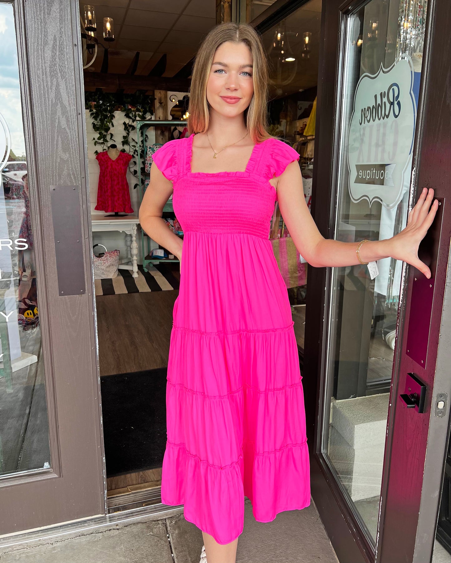 Sweetest Intentions Pink Bubblegum Dress