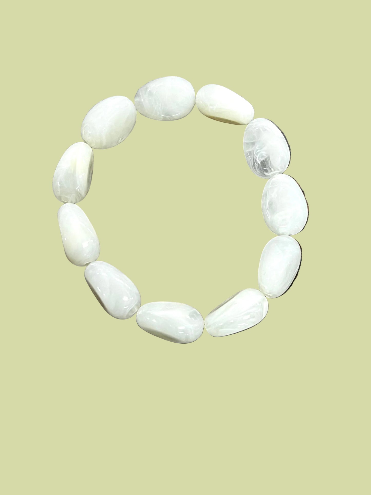 Essential Bead White Bracelet