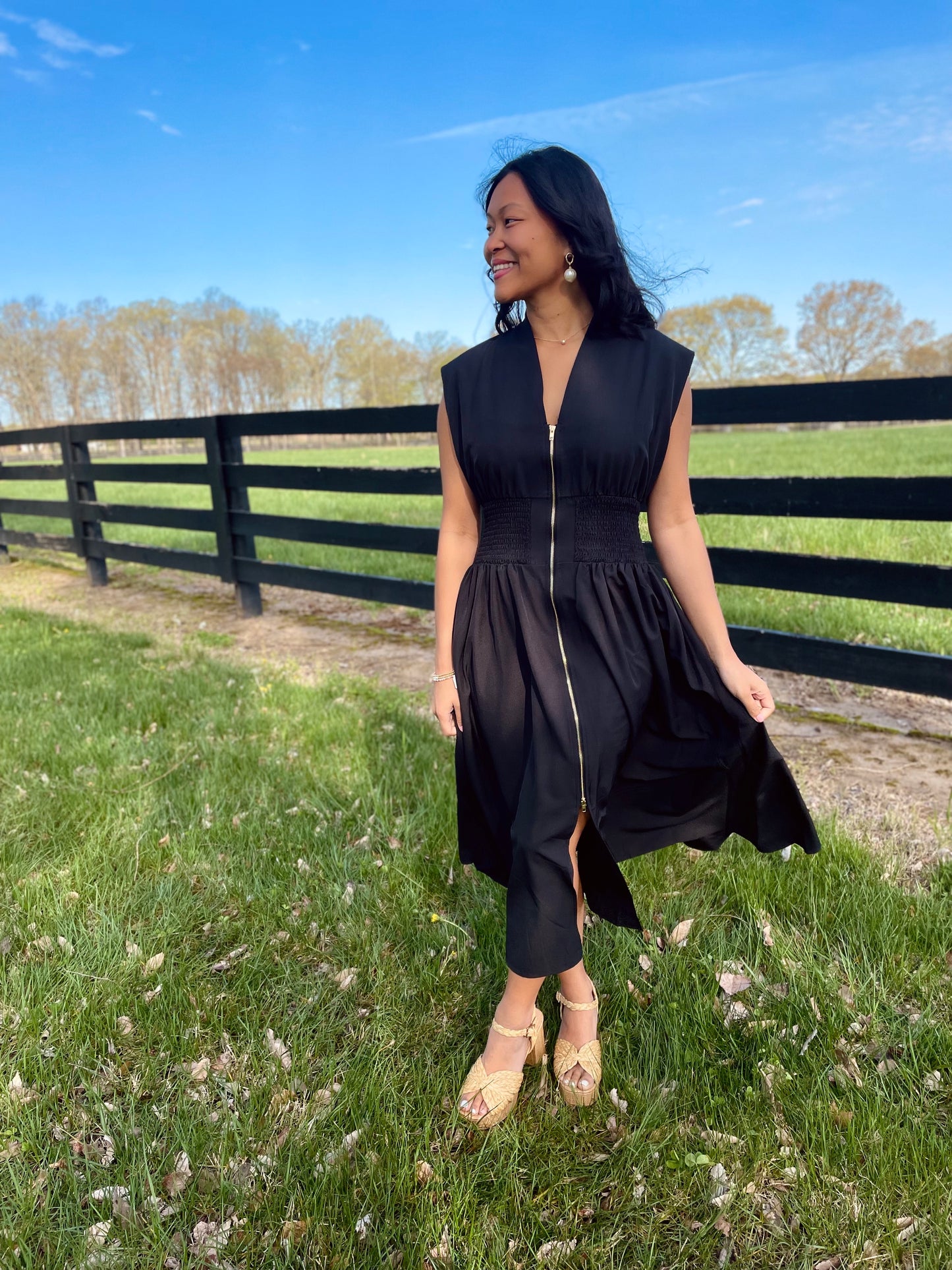 Catching the Sunset Black Dress