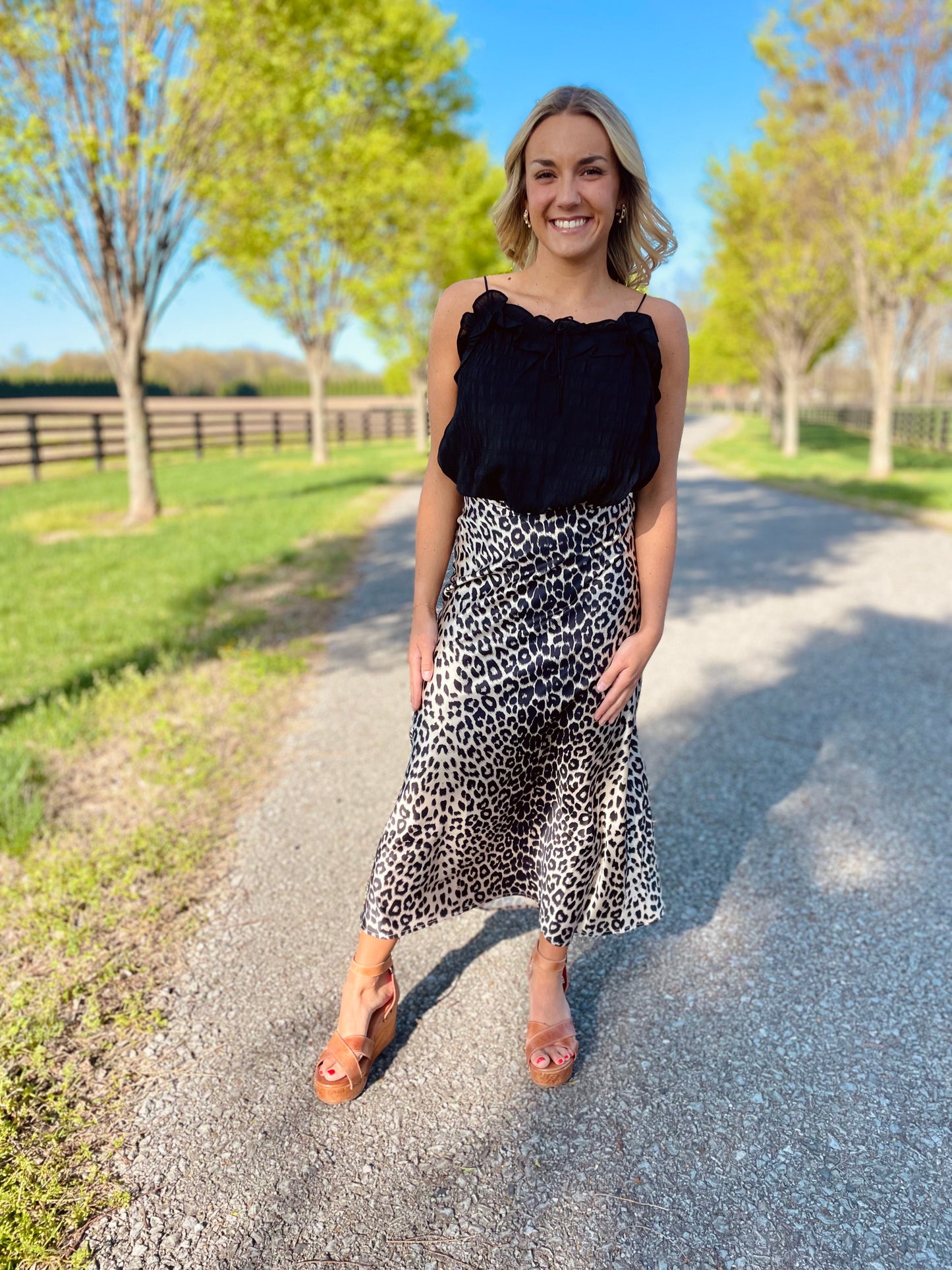 Feeling Free Midi Skirt
