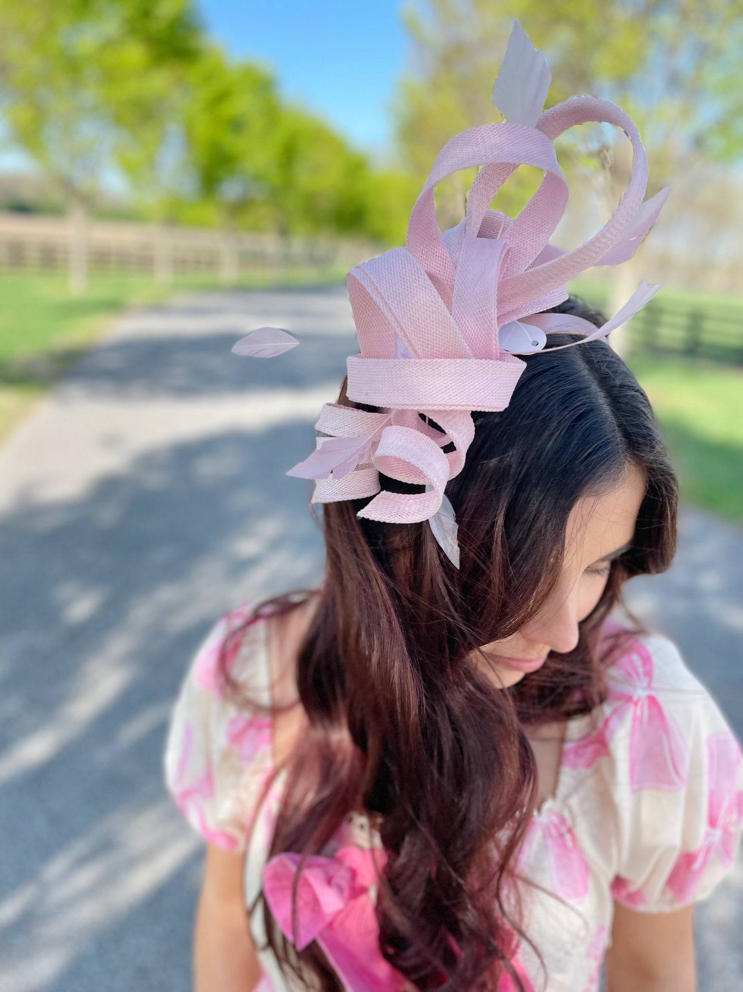 Down and Derby Pink Fascinator
