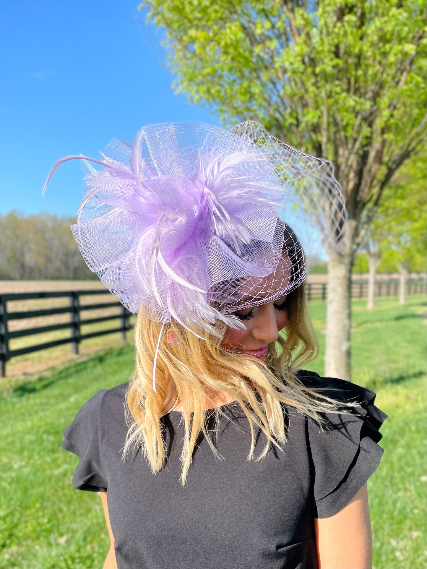 Jockey Skills Lavender Fascinator