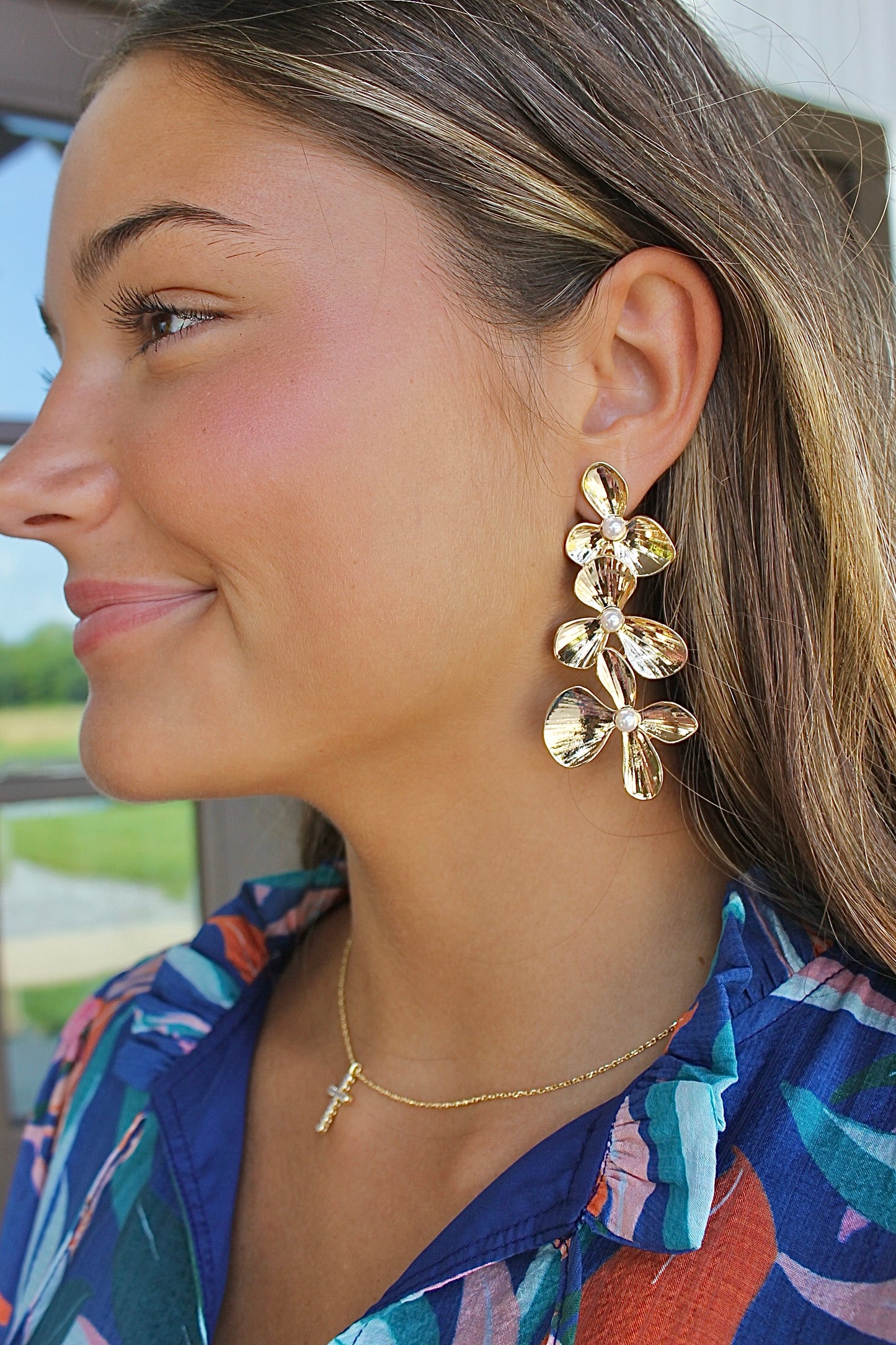 Flower Trio Earrings