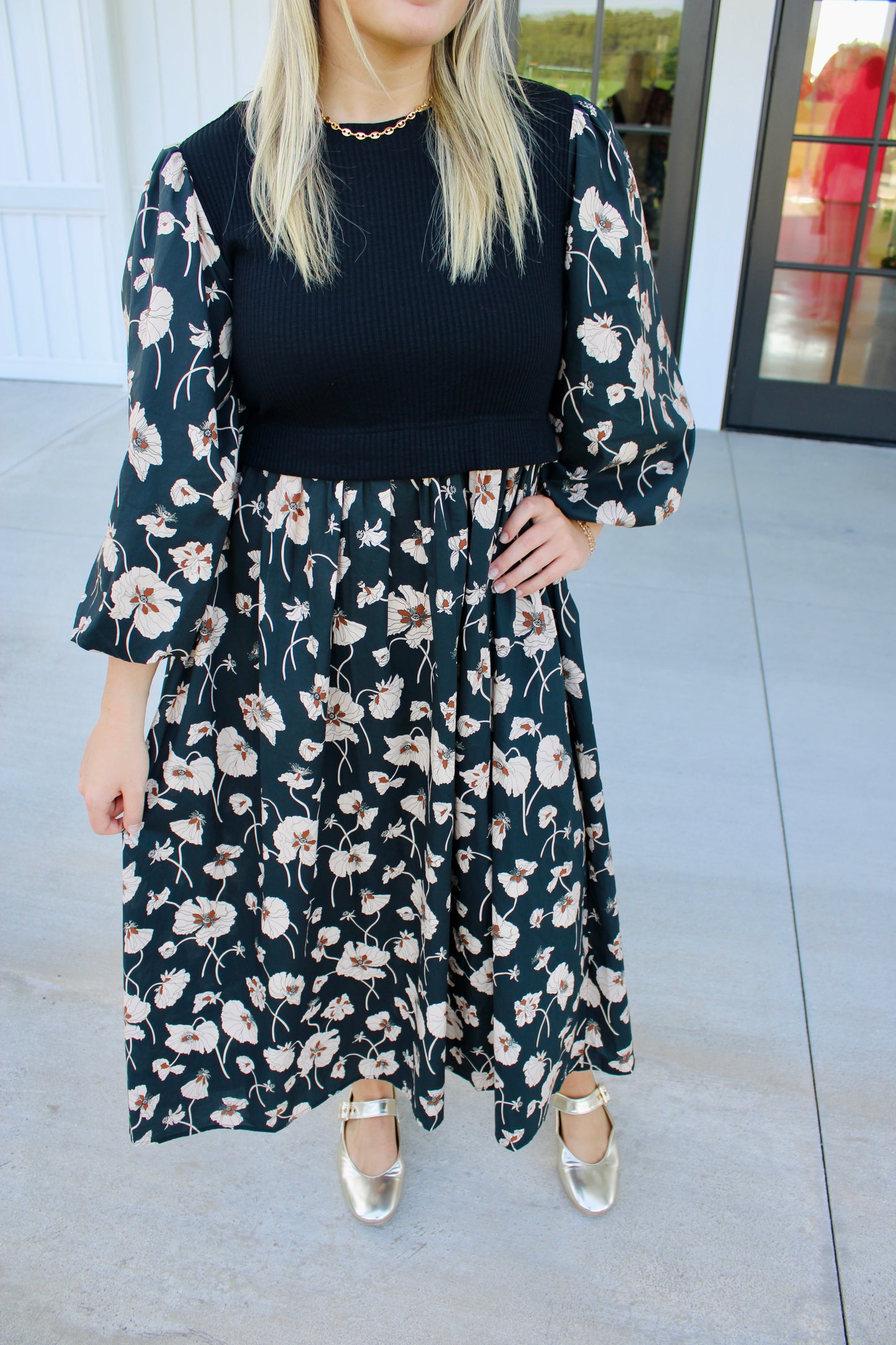 Slow Sundays Black Dress