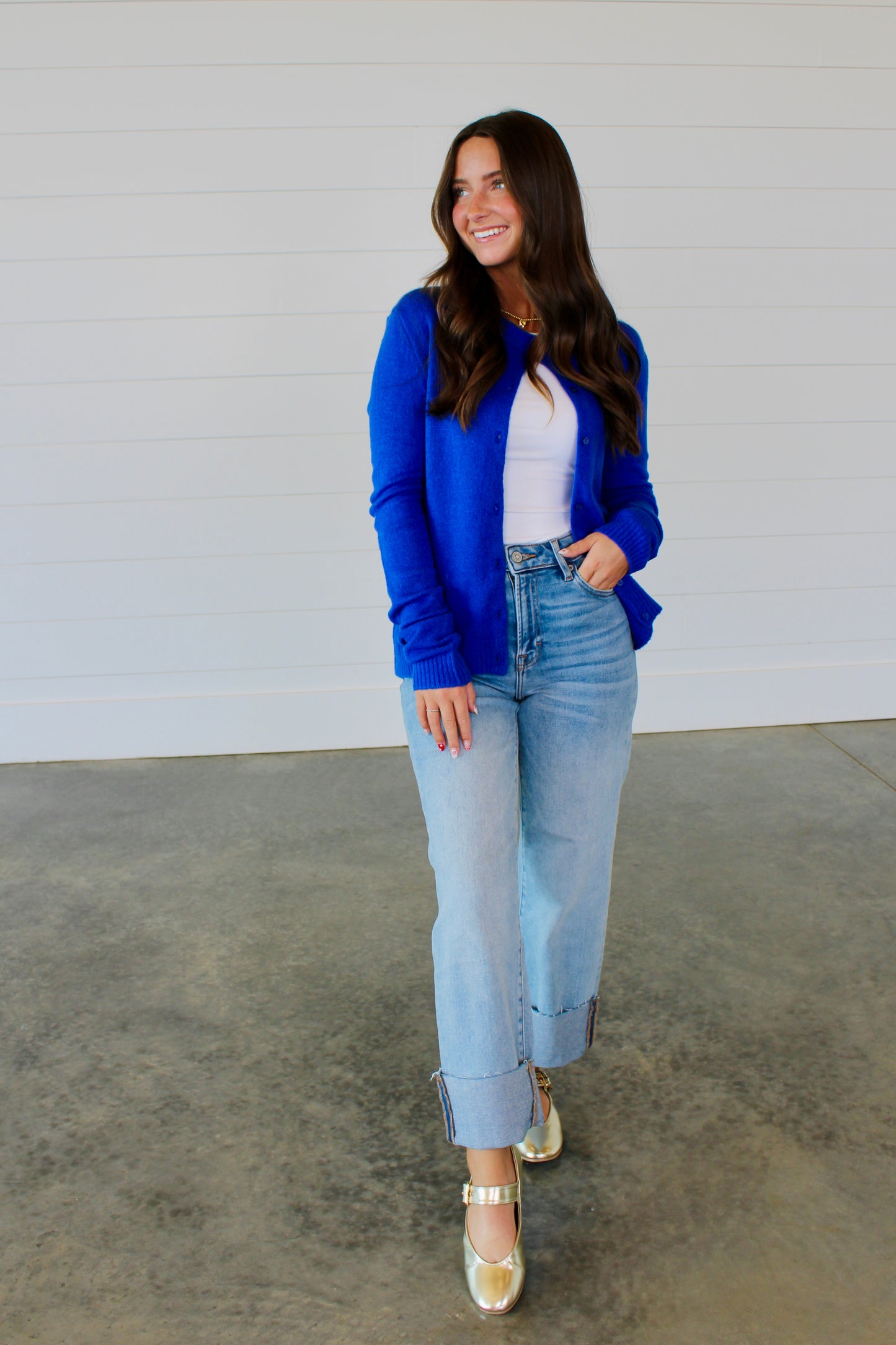 One and Done Blue Cardigan