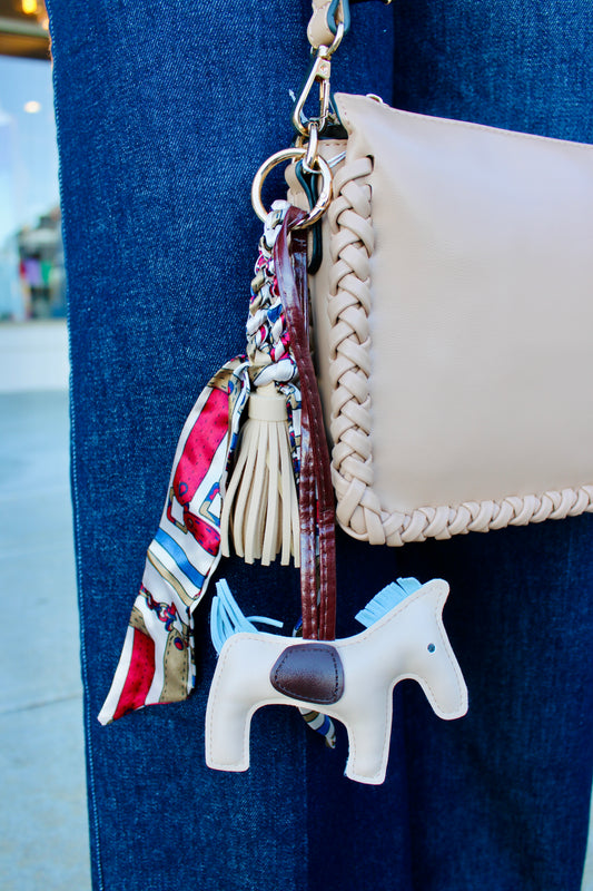 Chic Gallop Tan Bag Charm