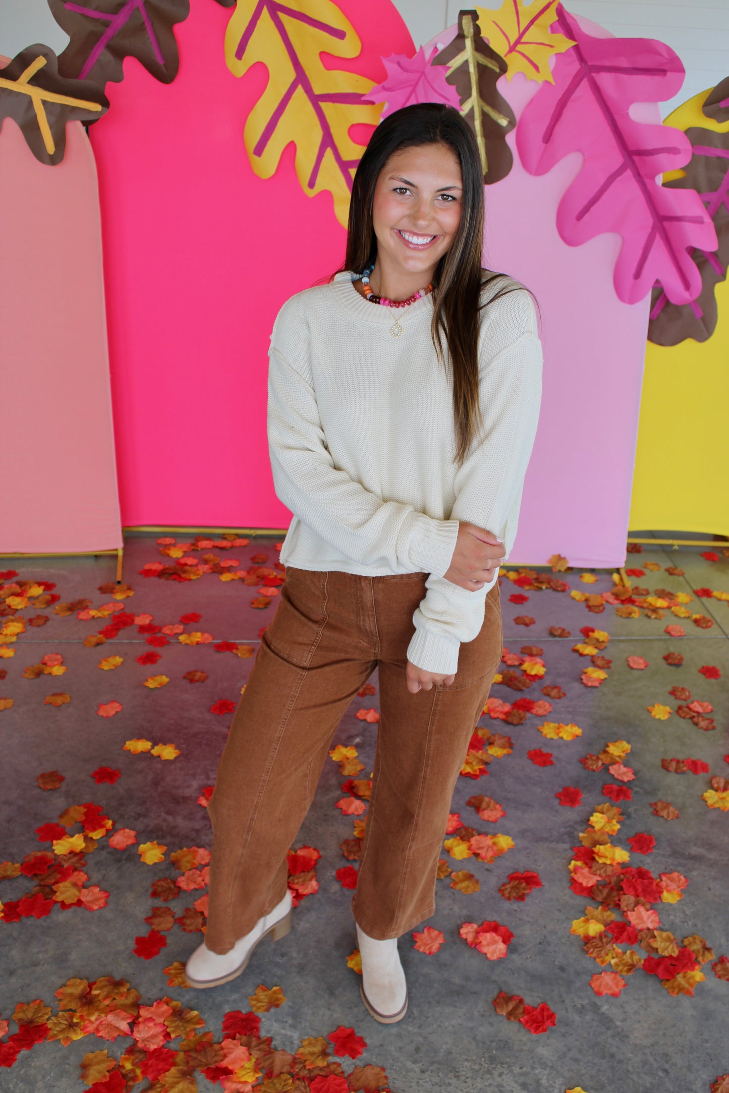 Naturally Cool Cream Sweater
