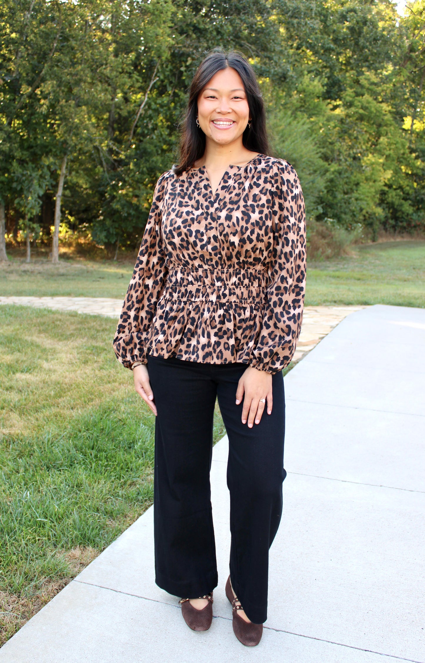Spotted Luxe Top