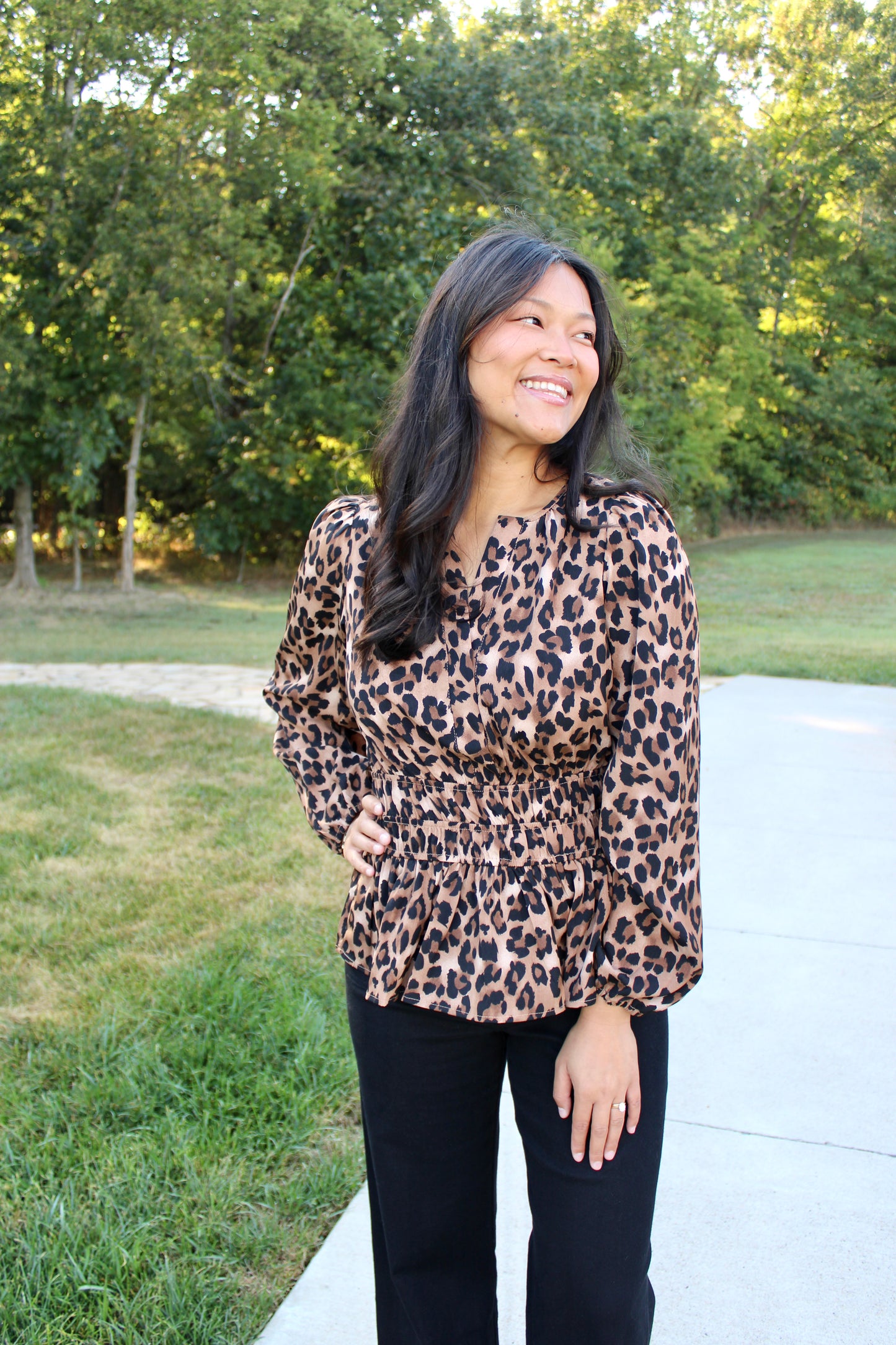 Spotted Luxe Top