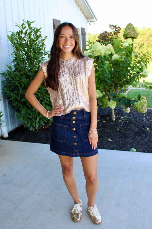 Hidden Treasure Gold Top