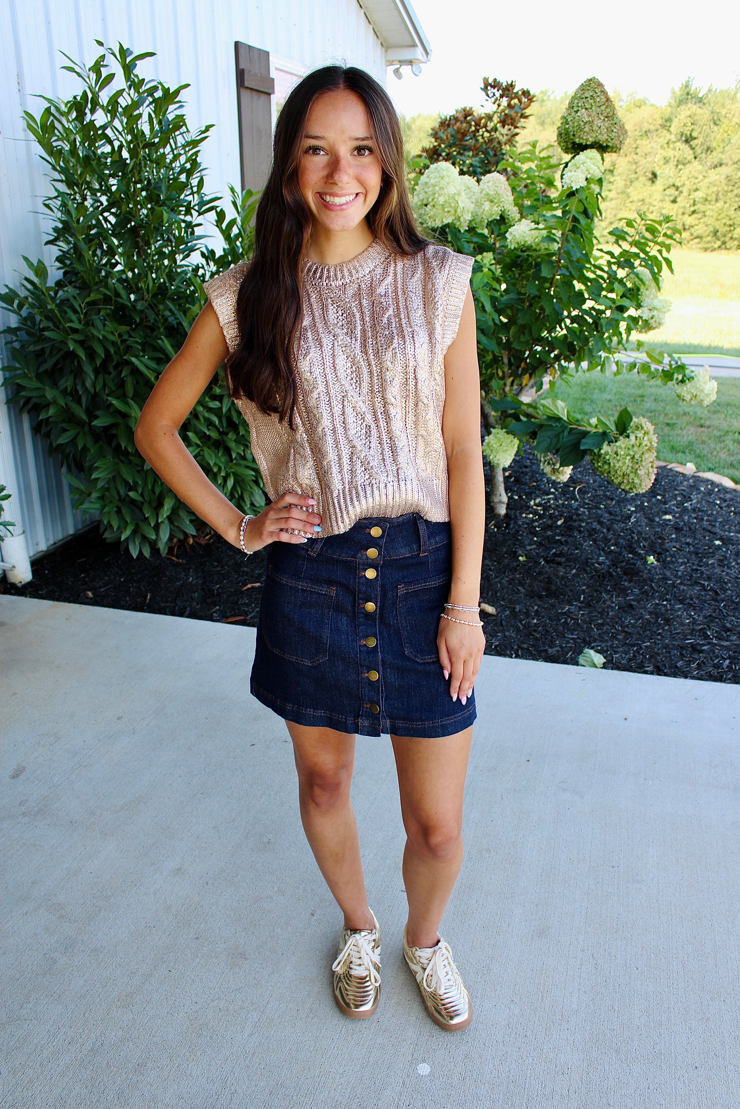 Hidden Treasure Gold Top