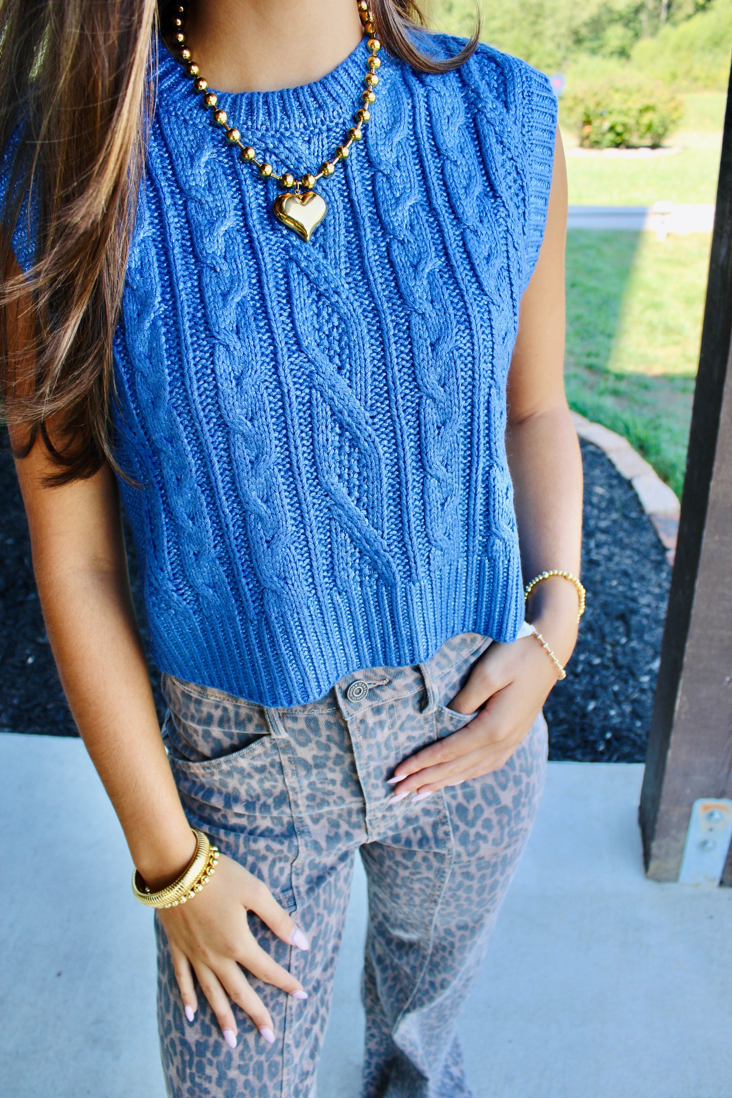 Hidden Treasure Blue Top