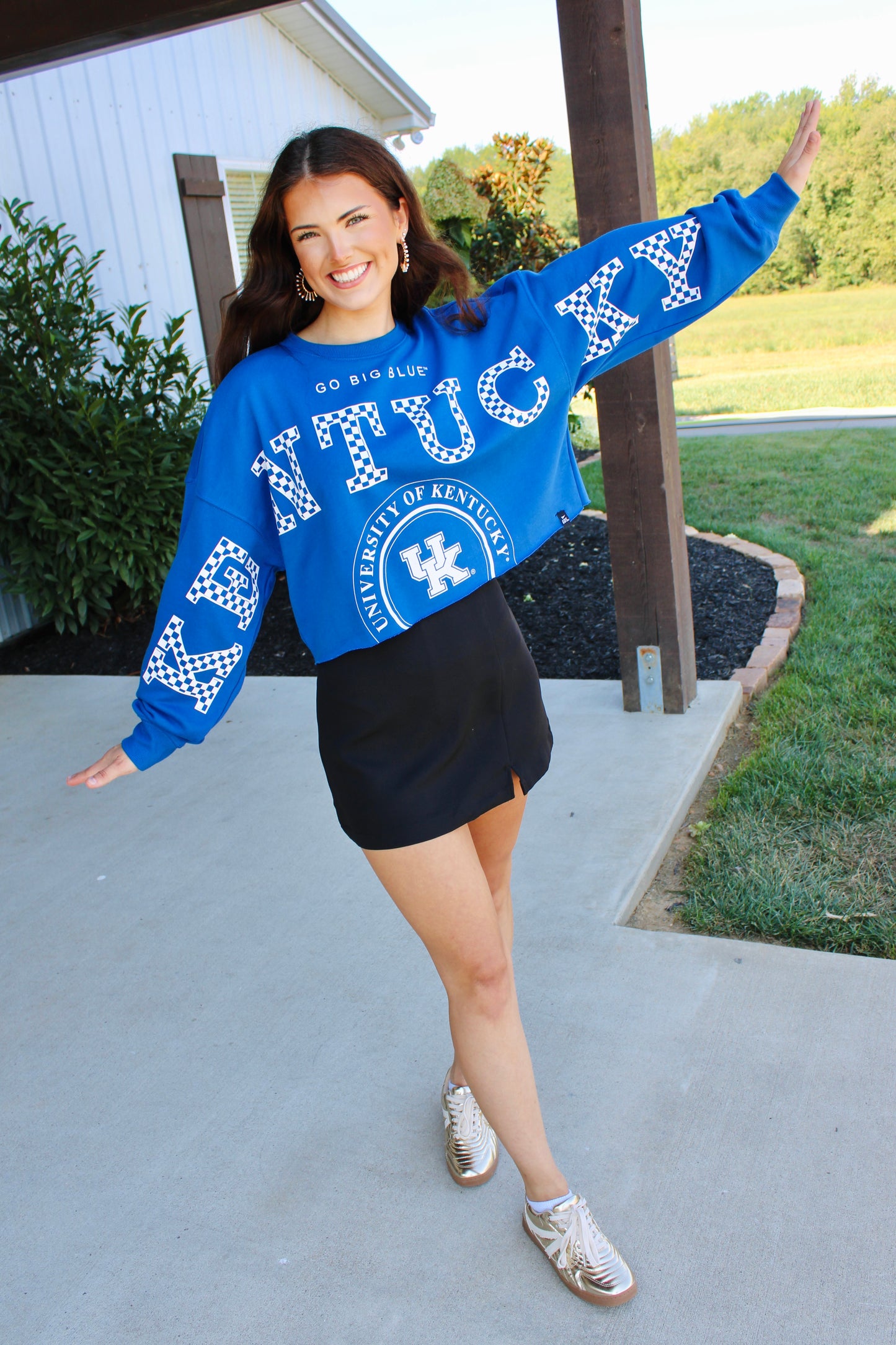 Kentucky Phipps Split Cropped Sweatshirt