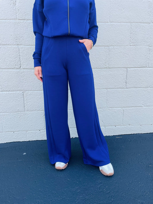 AirEssentials Wide Leg Midnight Iris Track Pant