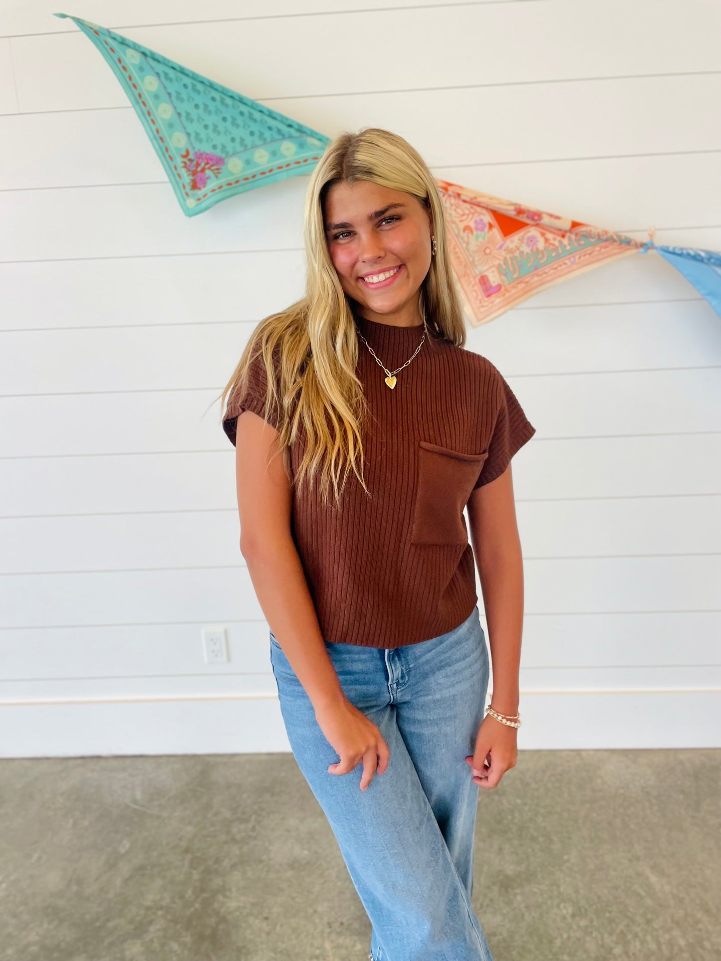 Clean Cut Brown Top