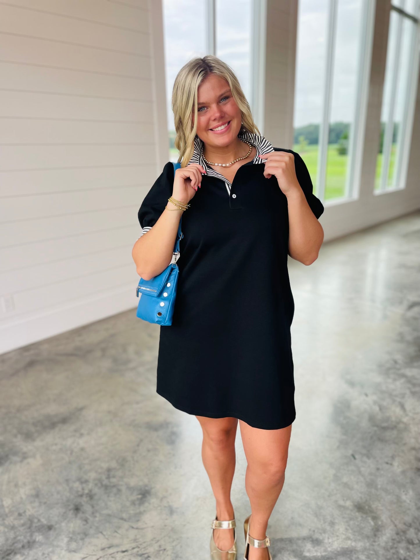 Easy Talk Black Dress