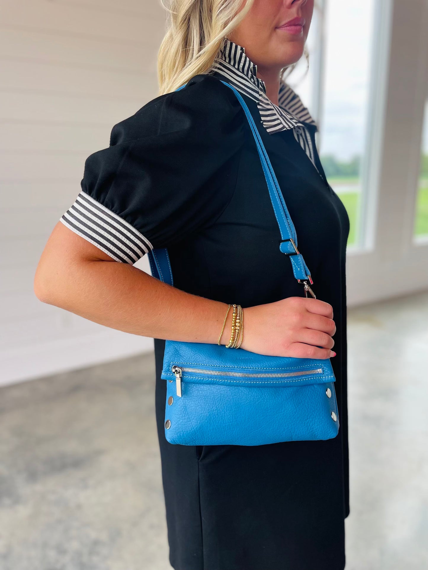 VIP Medium Hydrangea Pebble Handbag
