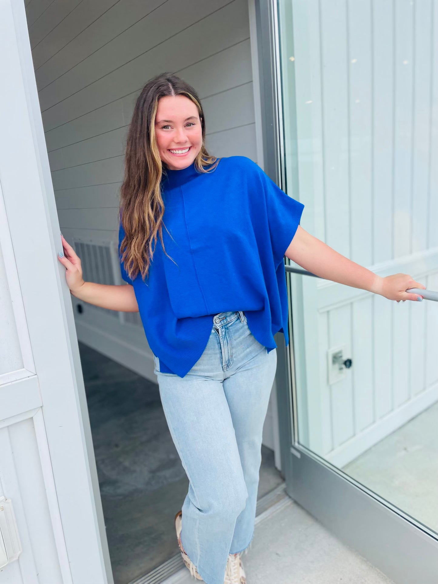 Caroline Blue Victoire Top