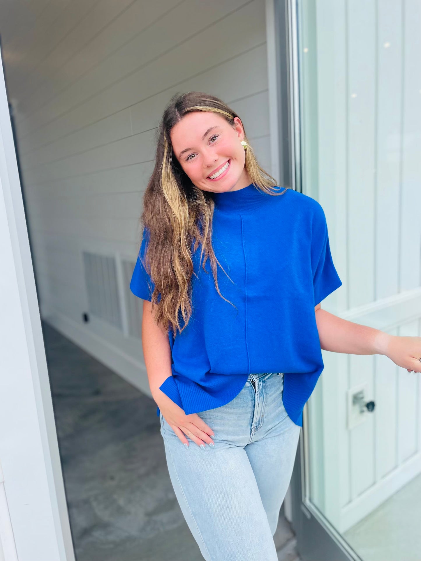 Caroline Blue Victoire Top