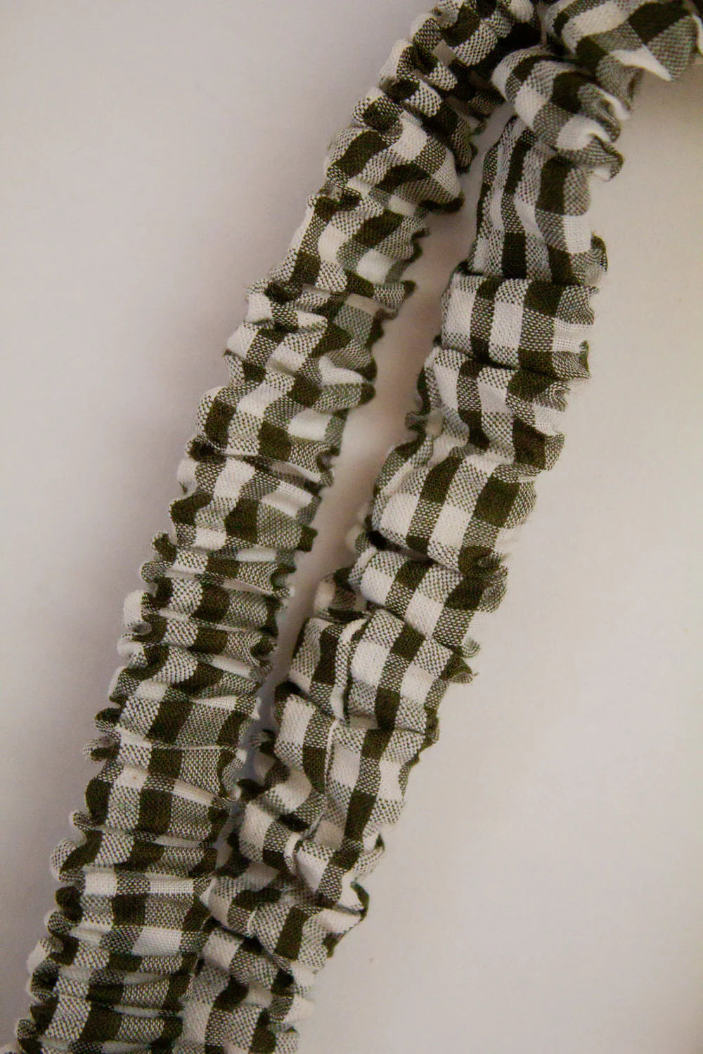 Aspen Green Gingham Lanyard
