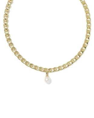 Oakland Pearl Chain Necklace with Freshwater Pearl