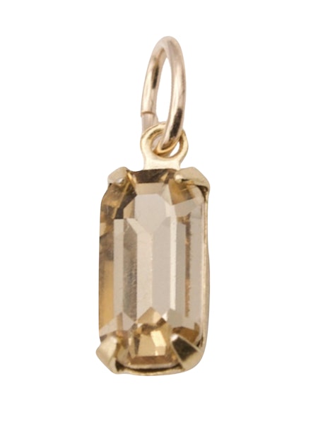 Champagne Gem Charm