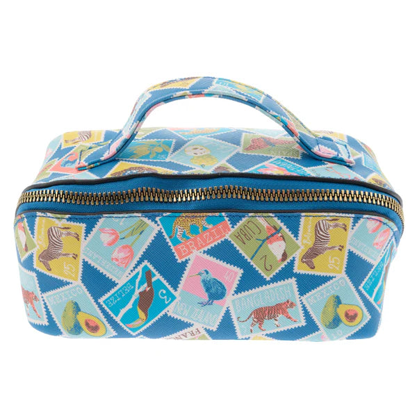Stamps Mini Zip Cosmetic Bags