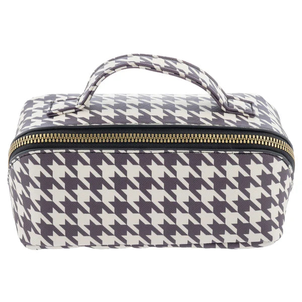 Houndstooth Mini Zip Cosmetic Bags