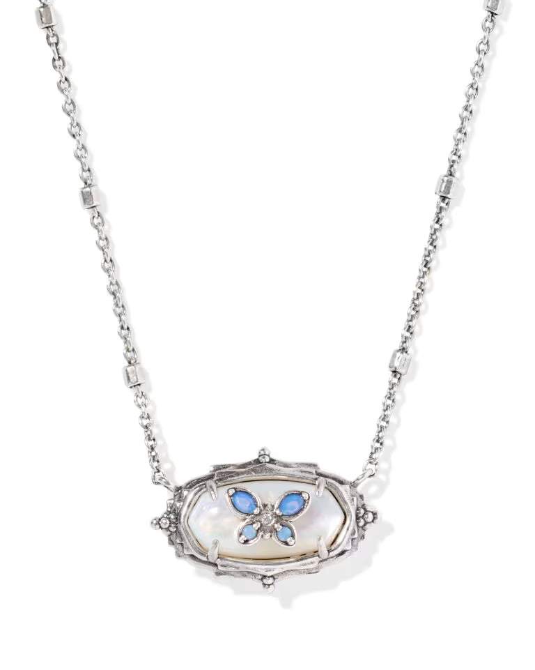 Dolly Parton x Kendra Scott Elisa Butterfly Vintage Silver in Ivory Mother of Pearl