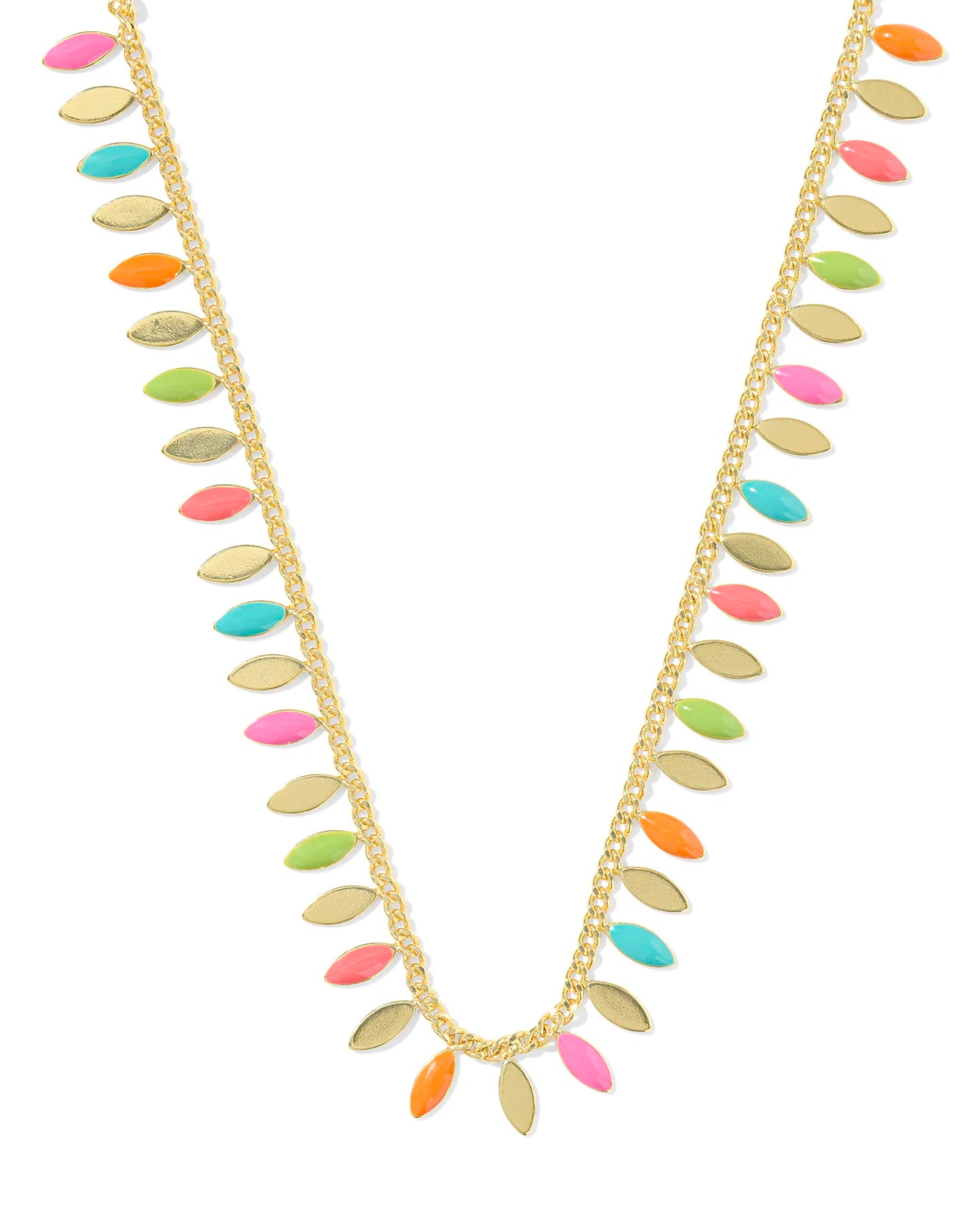 Kayla Mixed Metal Strand Necklace in Multi Mix