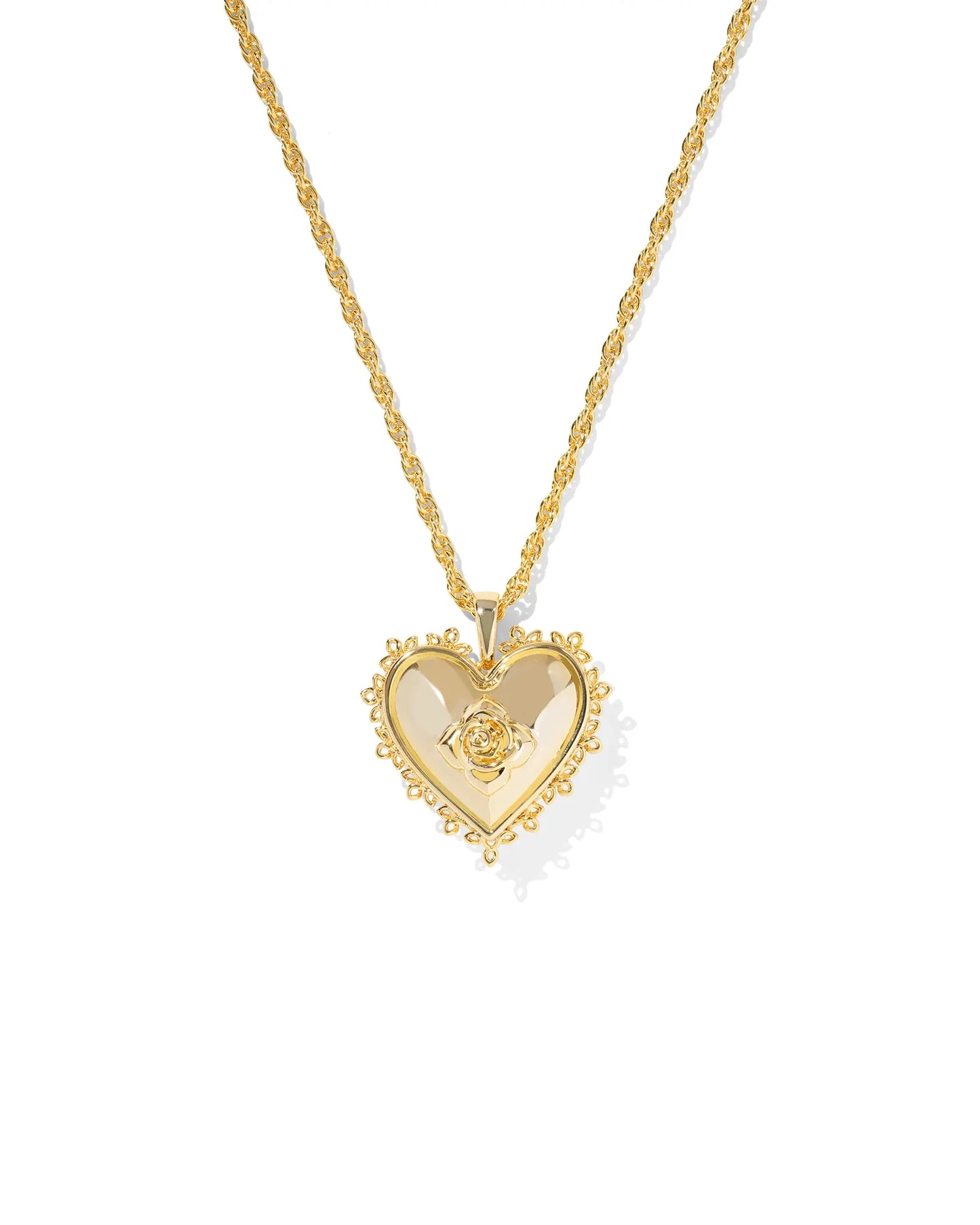 Mallory Rose Gold Locket Short Pendant Necklace