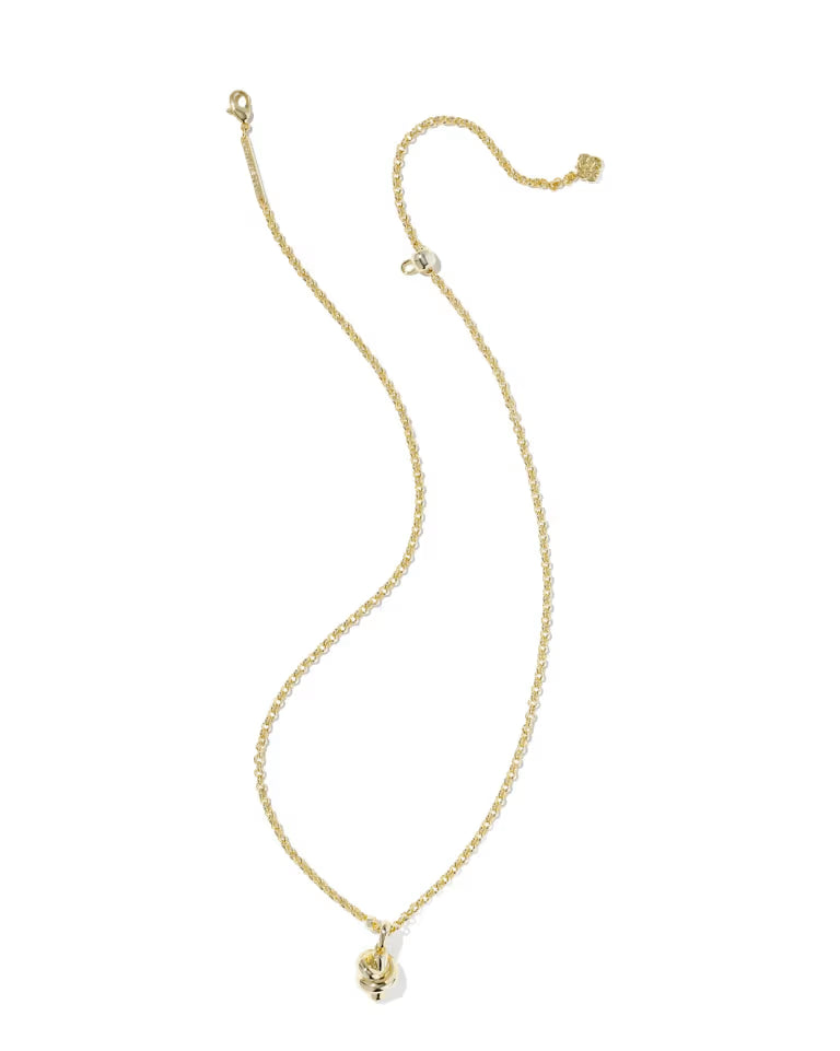 Parker Knot Gold Short Pendant Necklace
