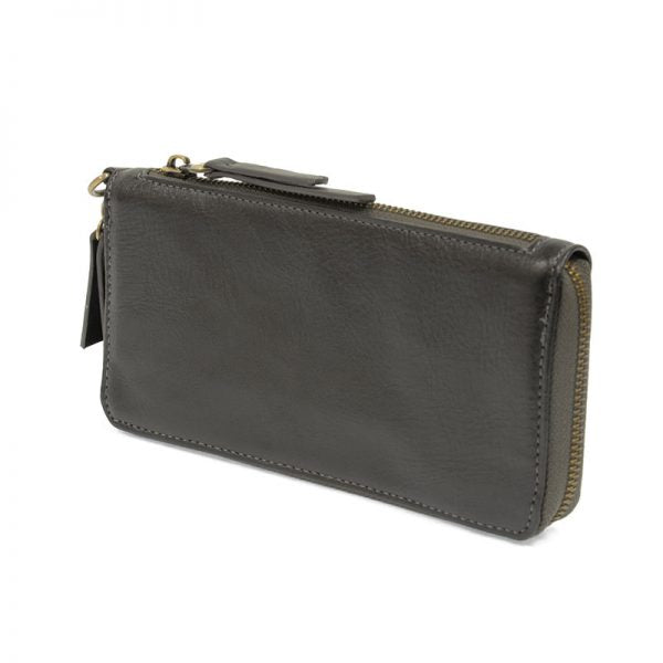 Chloe Hematite Zip Around Wallet Wristlet