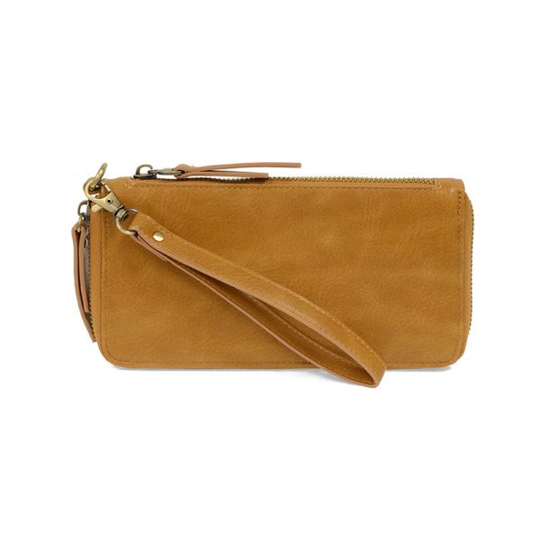 Chloe Almond Brown Zip Around Wallet Wristlet