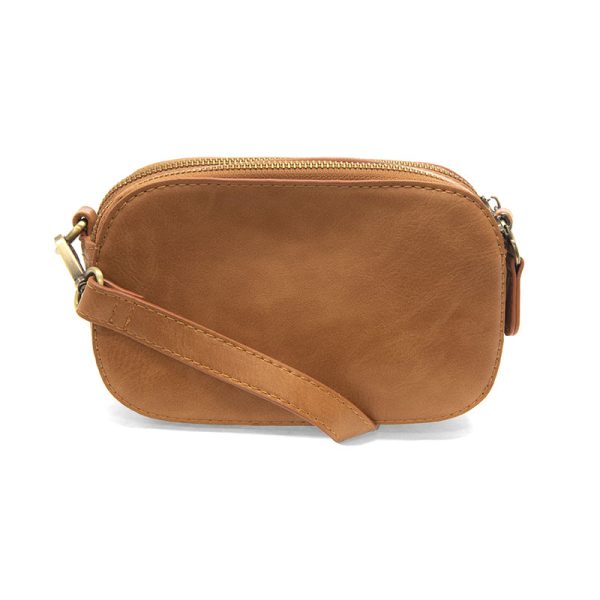 Layne Hazelnut Double Zip Mini Camera Crossbody