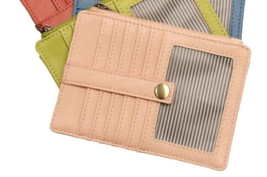 Penny Crepe Pink Mini Travel Wallet