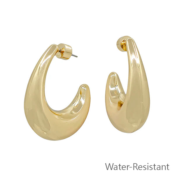 A Little Obsessed Gold Hoop Earrings