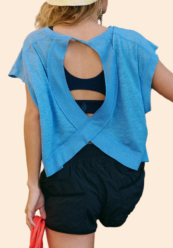 My Time Denim Blue Tee